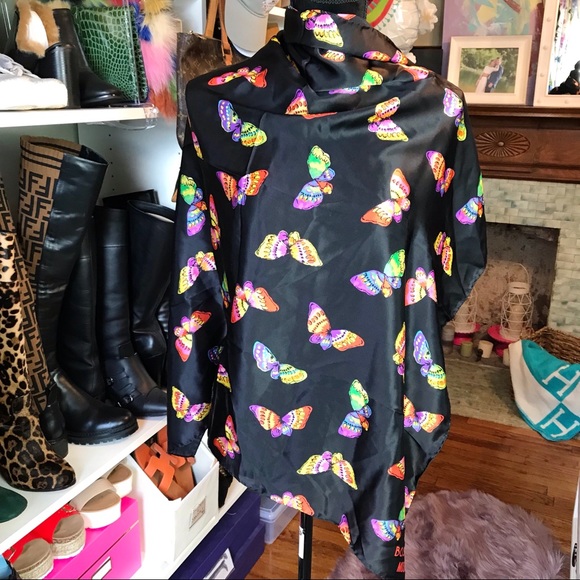 Moschino Boutique Silk Scarf Butterflies - Picture 4 of 6